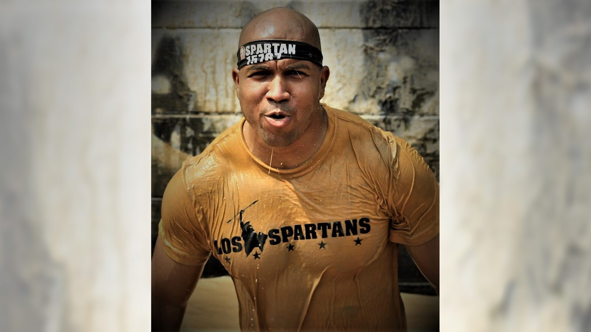 Jose Camilo, finishing a Spartan Race.